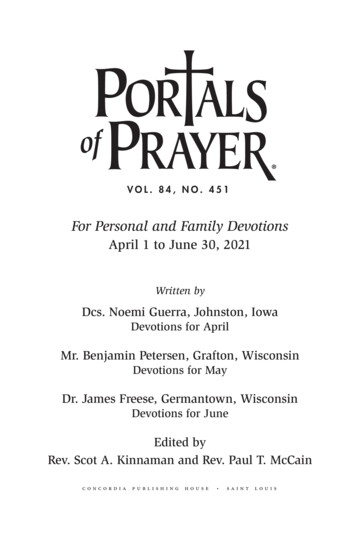For Personal And Family Devotions - Concordia Publishing House