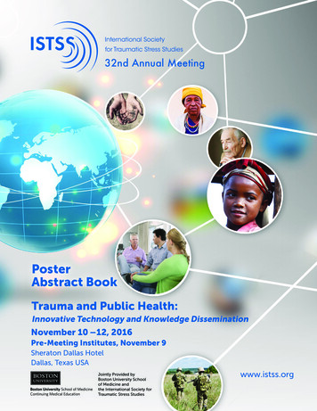 32nd Annual Meeting - ISTSS