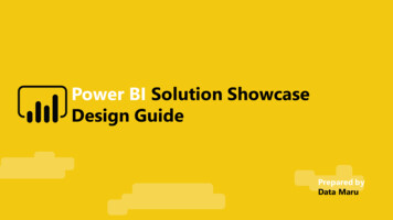Power BI Solution Showcase Design Guide - Microsoft