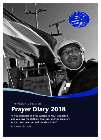 The Mission To Seafarers Prayer Diary 2018