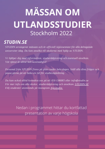 Mässan Om Utlandsstudier Stockholm