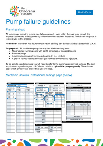 Pump Failure Guidelines - Perth Children's Hospital