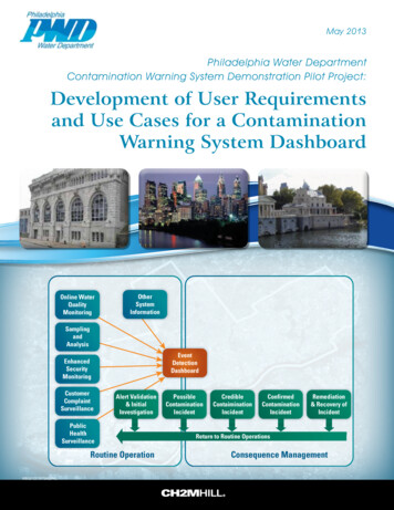 PWD Report Development Of User Requirements Use Cases For SRS Dashboard
