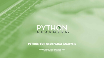 Python For Geospatial Analysis