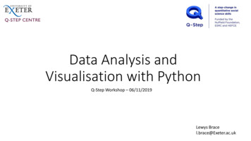 Data Analysis And Visualisation With Python - Exeter Q-Step Resources