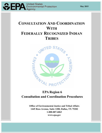 EPA Tribal Consultation Procedures