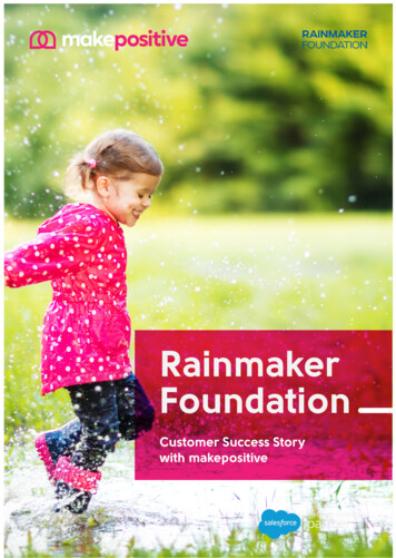 Rainmaker Foundation - Makepositive
