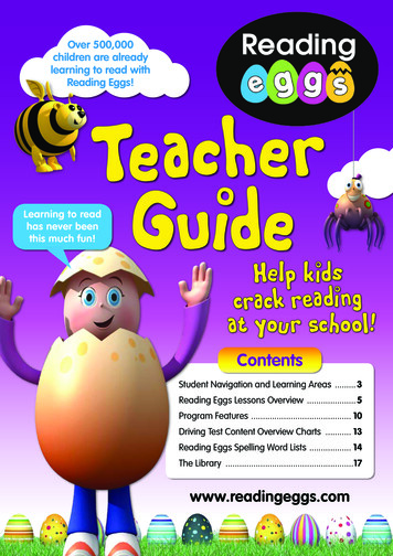 Reading Eggs Teacher Guide