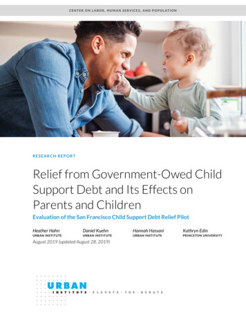 Relief From Government-Owed Child Support Debt And Its Effects On .
