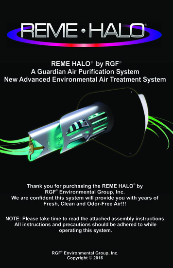 REME HALO By RGF A Guardian Air Purification System New Advanced .