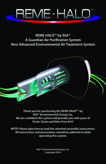 REME HALO By RGF A Guardian Air Purification . - HVAC Parts Online