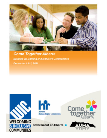 Come Together Alberta - Alberta Municipalities