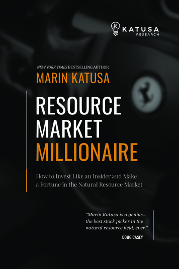 New York Times Bestselling Author Marin Katusa Resource Market Millionaire