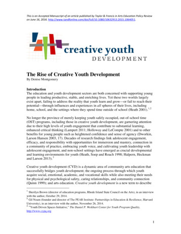 The Rise Of Creative Youth Development