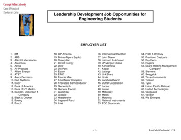 Leadership Development Job Opportunities For Engineering Students