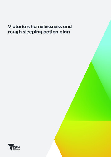 Victoria's Homelessness And Rough Sleeping Action Plan