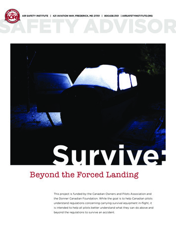 Survive - Aircraft Owners And Pilots Association