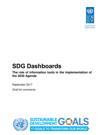 SDG Dashboards - United Nations Development Programme