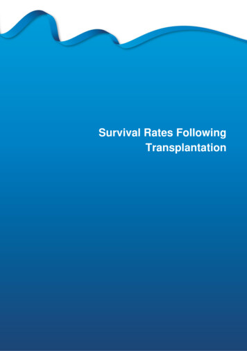 Survival Rates Following Transplantation - Microsoft