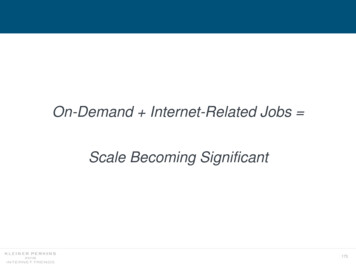 On-Demand Internet-Related Jobs Scale Becoming Significant