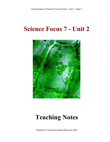 Science Focus 7 - Unit 2 - Edquest