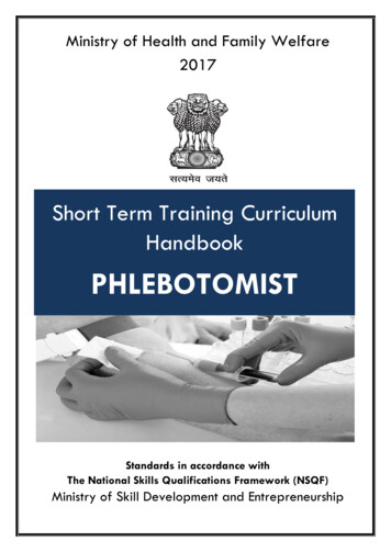 Short Term Training Curriculum Handbook - GOI