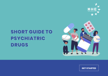 SHORT GUIDE TO PSYCHIATRIC DRUGS - Mental Health Europe