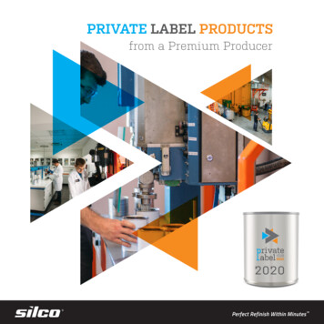 PRIVATE LABEL PRODUCTS - Silco