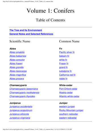 Silvics Manual Volume 1: Conifers - USDA