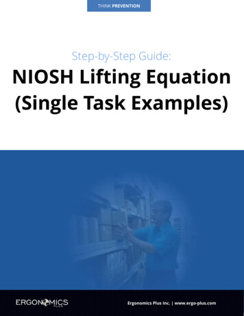 Step-by-Step Guide: NIOSH Lifting Equation (Single Task Examples)