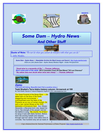 Some Dam Hydro News - Stanford University