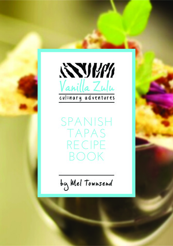 Spanish Tapas Recipe Book - Vanilla Zulu Culinary Adventures