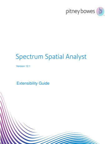 Spectrum Spatial Analyst Extensibility Guide - Precisely