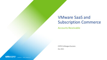 VMware SaaS And Subscription Commerce
