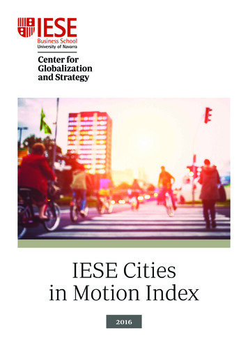 IESE Cities In Motion Index