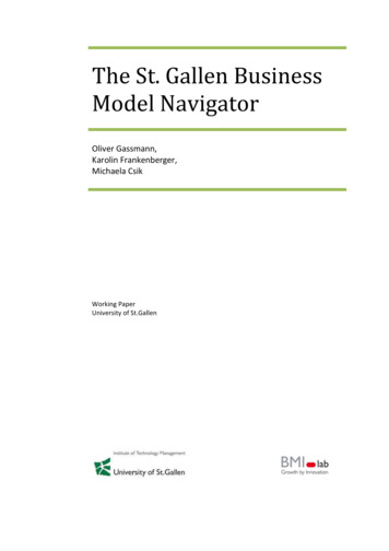 The St. Gallen Business Model Navigator - Bookswarm