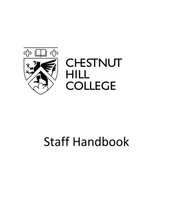 Staff Handbook - Chc.edu