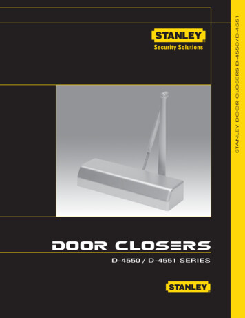 DOOR CLOSERS 1 - Access Hardware Supply Inc.