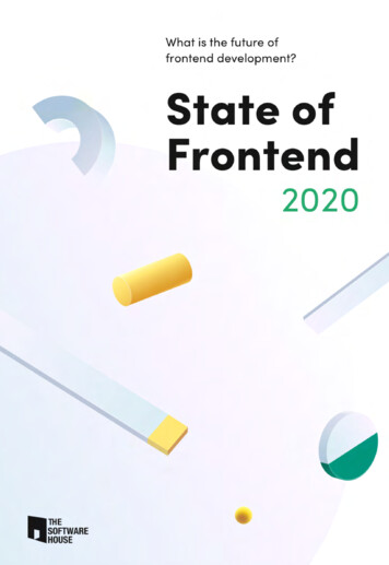 State Of Frontend 2020 By TSH - The Software House