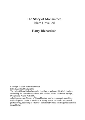 The Story Of Mohammed Islam Unveiled Harry Richardson