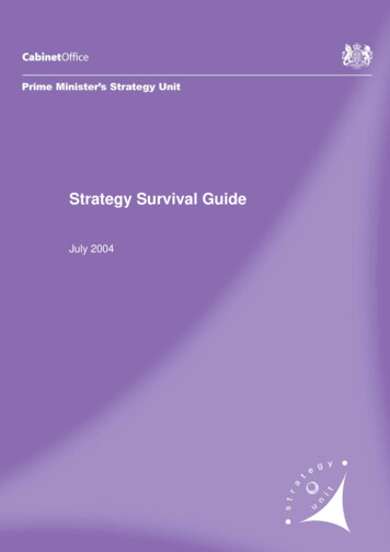 Strategy Survival Guide - Olev