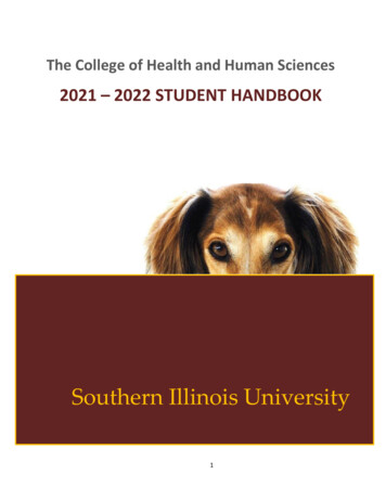 2021 2022 STUDENT HANDBOOK - Southern Illinois University