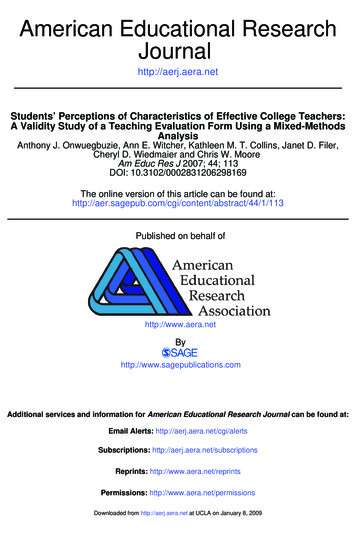 American Educational Research Journal - Dedoose