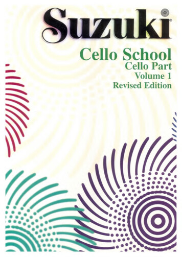 Suzuki Cello School Volume 1 - Internet Archive