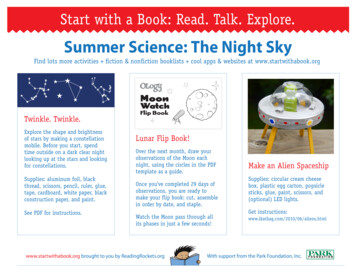 Summer Science: The Night Sky - Start With A Book