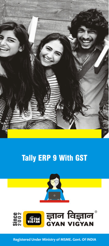 Tally ERP 9 With GST - Gyan Vigyan