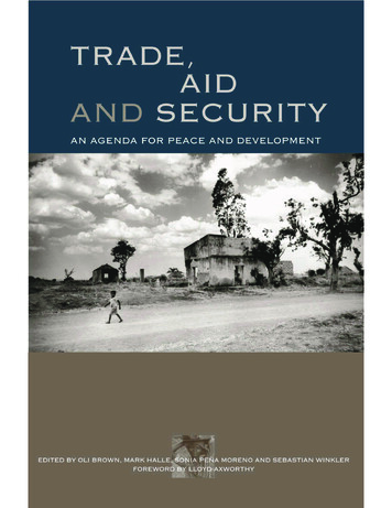 Trade, Aid And Security - Iisd 