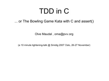 TDD In C - Programvareverkstedet