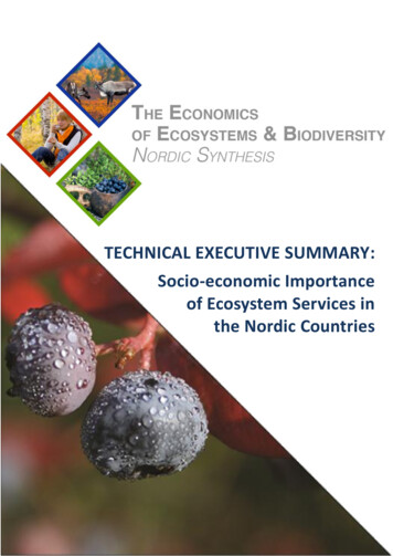 TEEB Nordic - The Economics Of Ecosystems And Biodiversity
