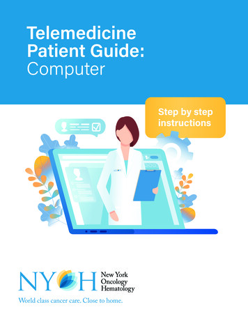 Telemedicine Patient Guide: Computer - New York Oncology